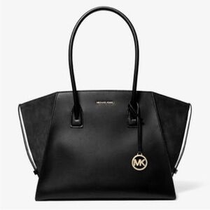 Michael Kors Avril XL Black Tote Shoulder Bag
